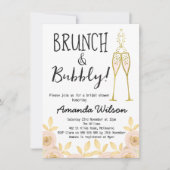 ブロンチとバブル ブライズシャワー招待状 招待状 (正面)