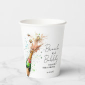 ブロンチ＆バブルリー チャンピエーンブライダルシャワー 紙コップ (裏面)