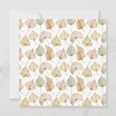 ブロンチ バブルリー トロピカル リーフ ブライダル シャワー 招待状 (裏面)