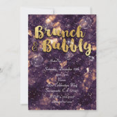 ブロンチ＆バブルリー パープルゴールド グラムチック インビテーション (正面)