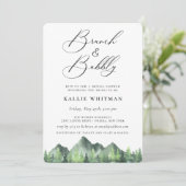 ブロンチ＆バブルリー フォレスト マウンテン ブライダルシャワー 招待状 (スタンド正面)