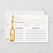 ブロンチ＆バブルリー ブライズシャワー レシピ カード (正面)