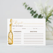 ブロンチ＆バブルリー ブライズシャワー レシピ カード (スタンド正面)