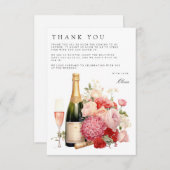 ブロンチ＆バブルリー ブライズシャワー 感謝カード エンクロージャーカード (正面/裏面)