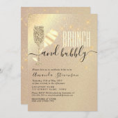 ブロンチ＆バブルリー ブライズシャワー 招待状 (正面/裏面)