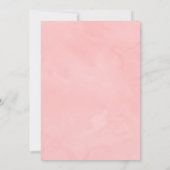 ブロンチ＆バブルリー ブライダルシャワー ブラッシュ ゴールド シャンパン 招待状 (裏面)