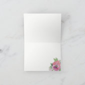 ブロンチ＆バブル ブライダルシャワーの輝く感謝カード サンキューカード (内部)