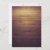 ブロンチ＆バブル ブライダルシャワー ワインボトル 木製シャンパングラス 招待状 (裏面)