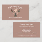 ブロンツァースプレー絵を描体レディーモバイルタンニング 名刺 (正面/裏面)