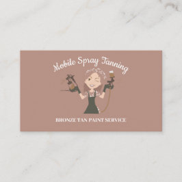 ブロンツァースプレー絵を描体レディーモバイルタンニング 名刺