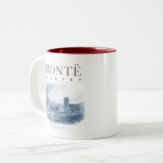 ブロンテカントリーハワース教会とパーソナージュ ツートーンマグカップ (正面左)