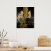 ブロンテシスターのポートレート, c.1834 ポスター (キッチン)