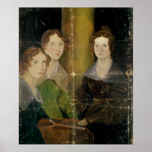 ブロンテシスターのポートレート, c.1834 ポスター