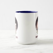 ブロンテシスターポートレートとピンクローズ マグカップ (中央)