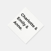ブロンテシスターIシャーロット&エミリー&アン スタンダードカクテルナプキン (角)