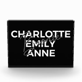 ブロンテシスターII – シャーロット&エミリー&アン フォトブロック