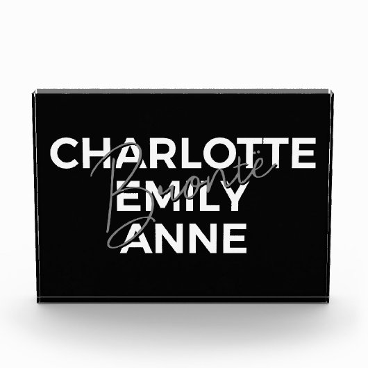 ブロンテシスターII – シャーロット&エミリー&アン フォトブロック (正面)
