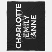 ブロンテシスターII – シャーロット&エミリー&アン フリースブランケット (正面)