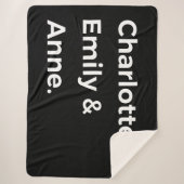 ブロンテレクシスターズIシャルロット&エミリー&アン シェルパブランケット (正面)