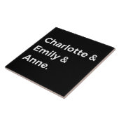 ブロンテレクシスターズIシャルロット&エミリー&アン タイル (側面)