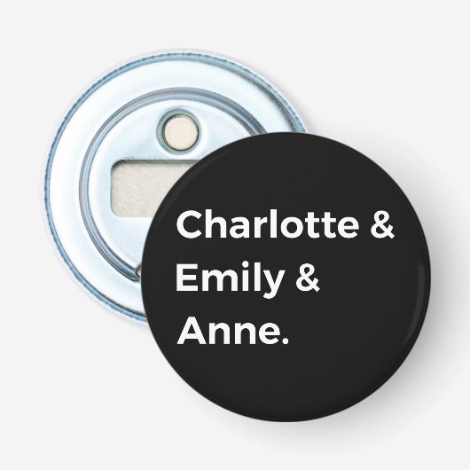 ブロンテレクシスターズIシャルロット&エミリー&アン 栓抜き (正面)