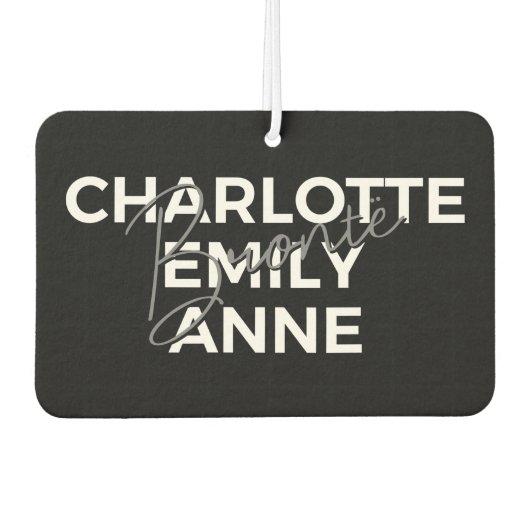 ブロンテレクシスターズIIシャルロット&エミリー&アン カーエアーフレッシュナー (正面)