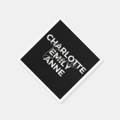 ブロンテレクシスターズIIシャルロット&エミリー&アン スタンダードカクテルナプキン (角)