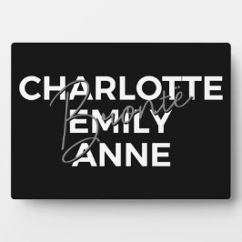 ブロンテレクシスターズIIシャーロット&エミリー&アン フォトプラーク