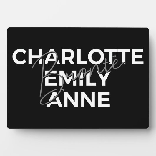 ブロンテレクシスターズIIシャーロット&エミリー&アン フォトプラーク (正面)