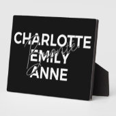 ブロンテレクシスターズIIシャーロット&エミリー&アン フォトプラーク (側面)