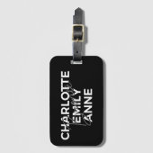 ブロンテ姉妹II - シャーロット & エミリー & アン ラゲッジタグ (正面縦)