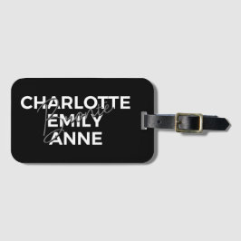 ブロンテ姉妹II - シャーロット & エミリー & アン ラゲッジタグ
