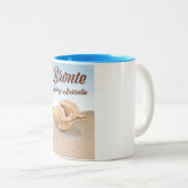 ブロンテ、シドニー、オーストラリアヴィンテージスタイル旅行 ツートーンマグカップ (正面右)