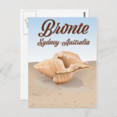 ブロンテ、シドニー、オーストラリアヴィンテージスタイル旅行 ポストカード (正面/裏面)