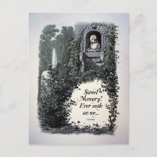 ブロンテ 「スウィート・メモリー」 ヴィクトリアン時代のポストカード ポストカード (正面)