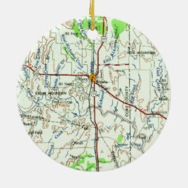 ブロンテTXヴィンテージマップ セラミックオーナメント