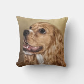 ブロンデコッカースパニエル犬装飾用クッション クッション (正面)