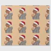 ブロンデヘア+ラテホリデイ ラッピングペーパー (フラット)