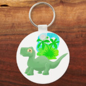 ブロントサウルスのキーチェーン キーホルダー (正面)