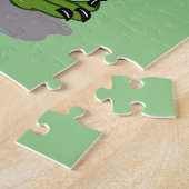 ブロントサウルスのマ遊ラカスイラストレーション。 ジグソーパズル (側面)