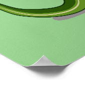 ブロントサウルスのマ遊ラカスイラストレーション。 ポスター (角)