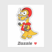 ブロントサウルスの遊イラストレーション。 シール (シート)