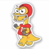 ブロントサウルスの遊イラストレーション。 シール (正面)