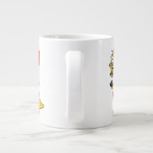 ブロントサウルスの遊イラストレーション。 ジャンボコーヒーマグカップ (裏面)