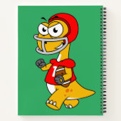 ブロントサウルスの遊イラストレーション。 ノートブック (裏面)