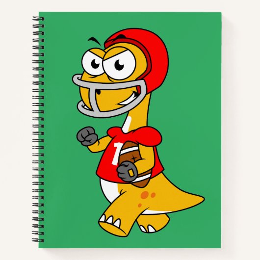 ブロントサウルスの遊イラストレーション。 ノートブック (正面)