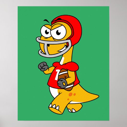 ブロントサウルスの遊イラストレーション。 ポスター (正面)