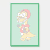 ブロントサウルスの遊イラストレーション。 ポストイット (正面)