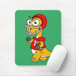 ブロントサウルスの遊イラストレーション。 マウスパッド