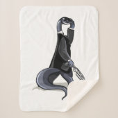 ブロントサウルスは映画のキャラクターとして服を着た。 シェルパブランケット (正面)